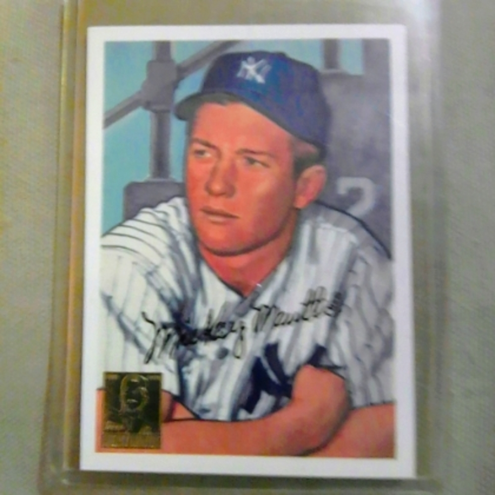 Mickey Mantle Commemorative Card #20 New York Yankees Baseball Card
